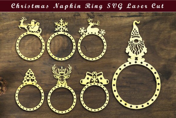 Download Christmas Napkin Ring SVG Laser Cut - Premium Resources