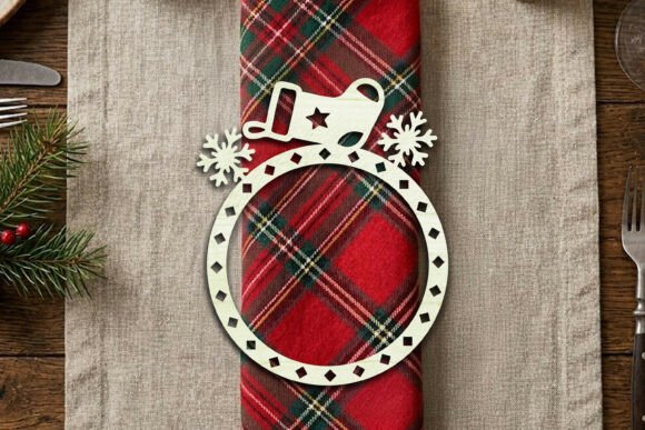 Download Christmas Napkin Ring SVG Laser Cut - Premium Bundle