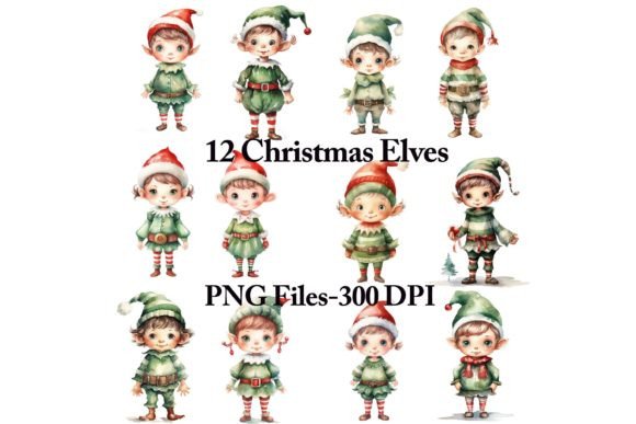 Download Christmas Elves Clipart Set - Elves Collection