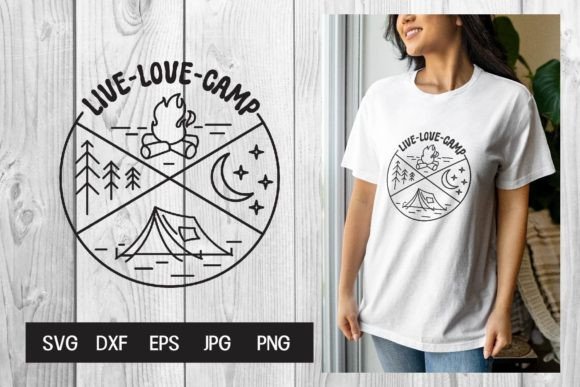 Download Live Love Camp Svg, Dxf, Eps, Pmg, Jpg - Pmg Collection