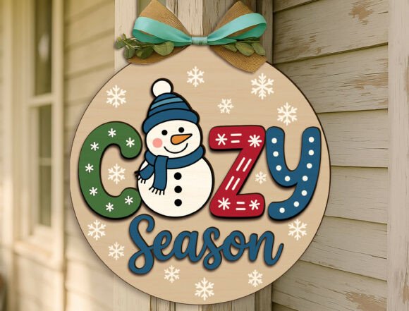 Download Cozy Season Snowman Christmas Sign Svg - Christmas sign svg Collection