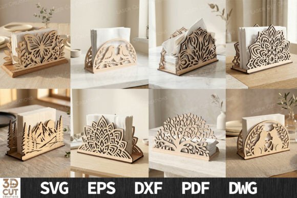 Download Napkin Holder Bundle SVG File - Napkin Collection
