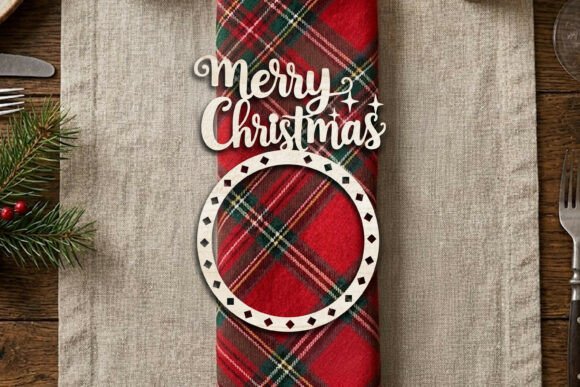 Download Christmas Napkin Ring SVG Laser Cut - Premium Bundle