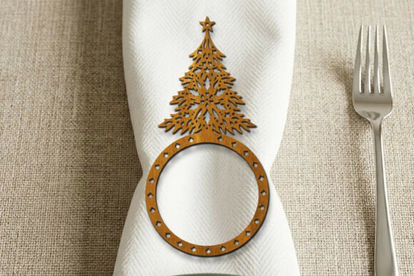 Download Christmas Napkin Ring SVG Laser Cut - Premium Bundle