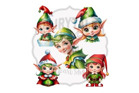Download Cute Christmas Elves Clipart - Elves Collection