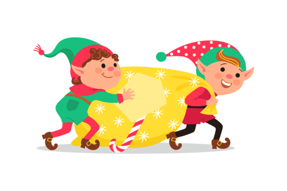 Download Christmas Elves. Cartoon Funny Magical C - Elves Collection